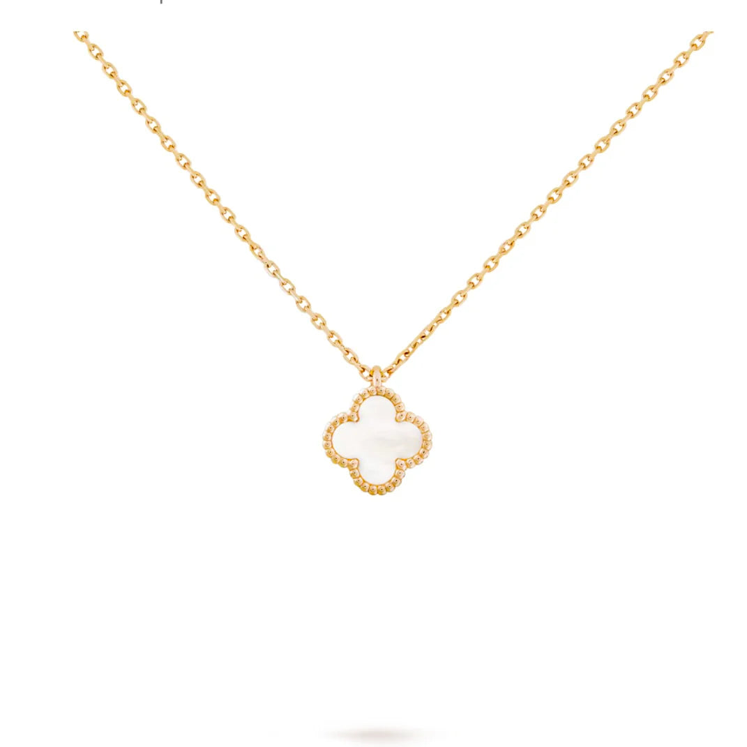 Single Clover Necklace Mini - Mother of pearl