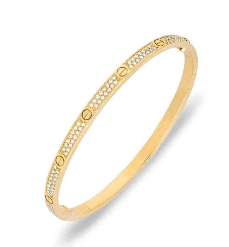 Fully Pave Screw Bracelet - Thin model